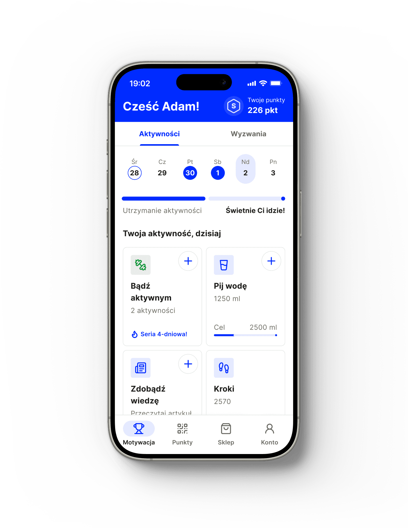 Motivation dashboard